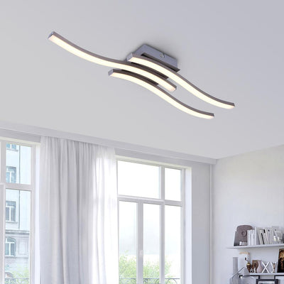 Moderne Gebogen LED Inbouw Plafondlamp in Warm Wit