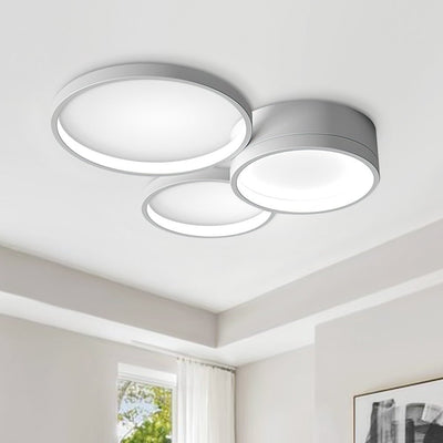 Moderne LED 3/4/5/7 Ringen Plafondlamp Flush Mount