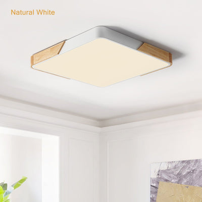 Moderne Rechteckige LED Deckenlampe Flush Mount