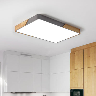 Moderne Rechteckige LED Deckenlampe Flush Mount