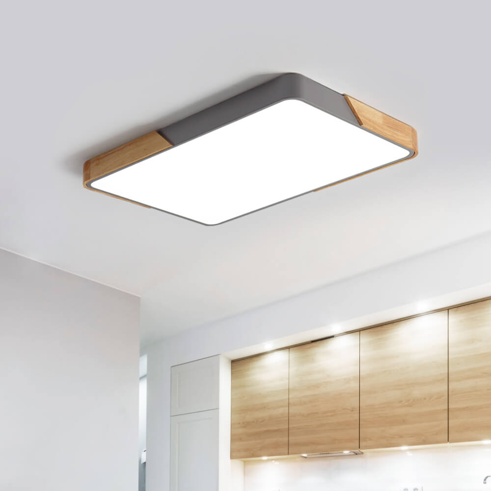 Moderne Rechthoekige LED Plafondlamp Flush Mount