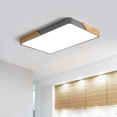 Moderne Rechteckige LED Deckenlampe Flush Mount