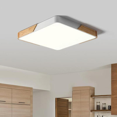 Moderne Rechthoekige LED Plafondlamp Flush Mount