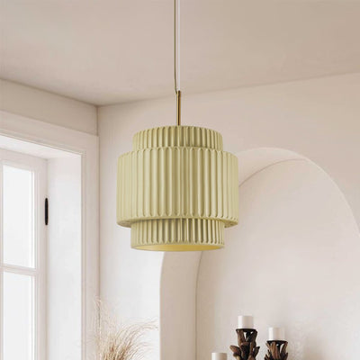 Nordic Cream Style Layer Keramische Hanglamp