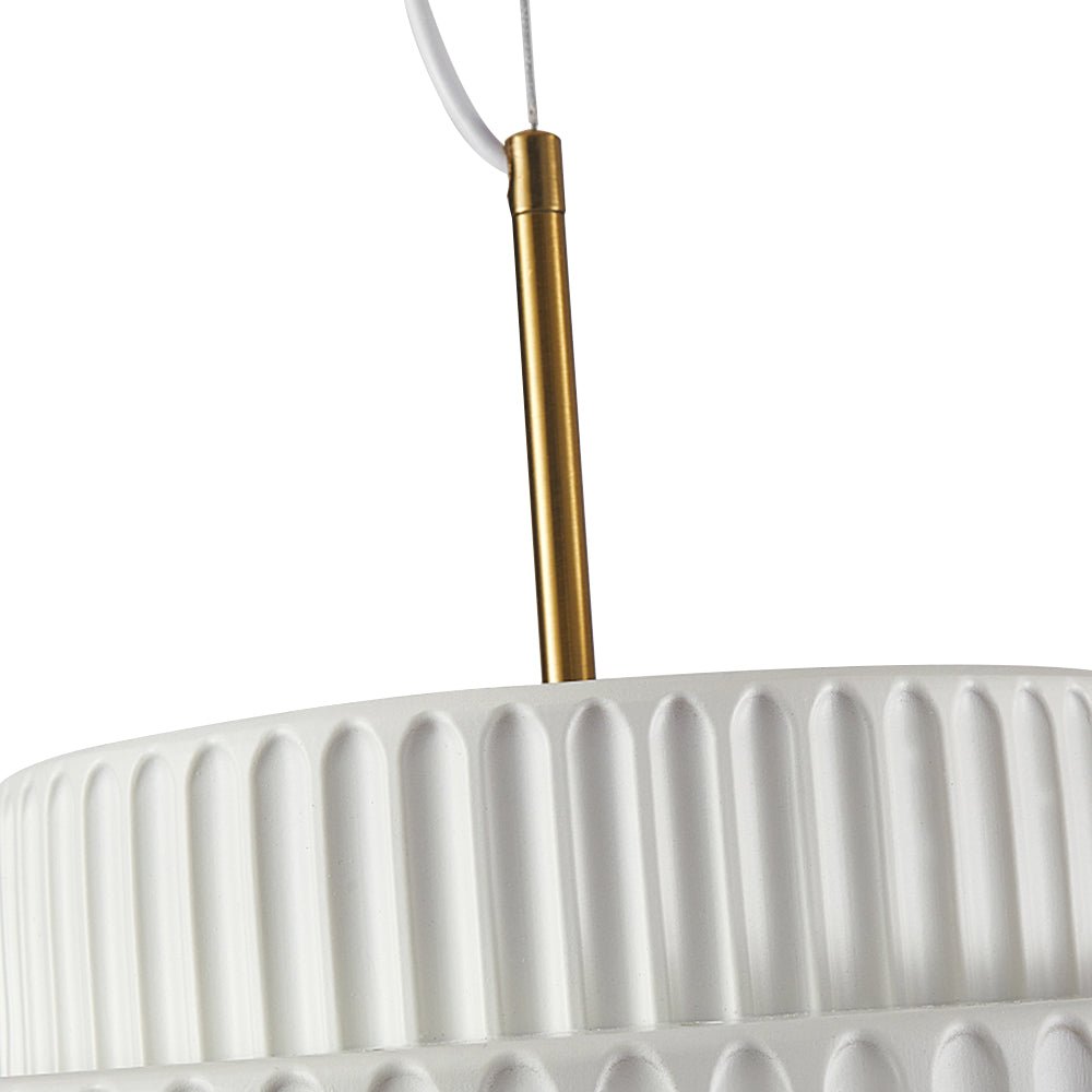 Nordic Cream Style Layer Keramische Hanglamp