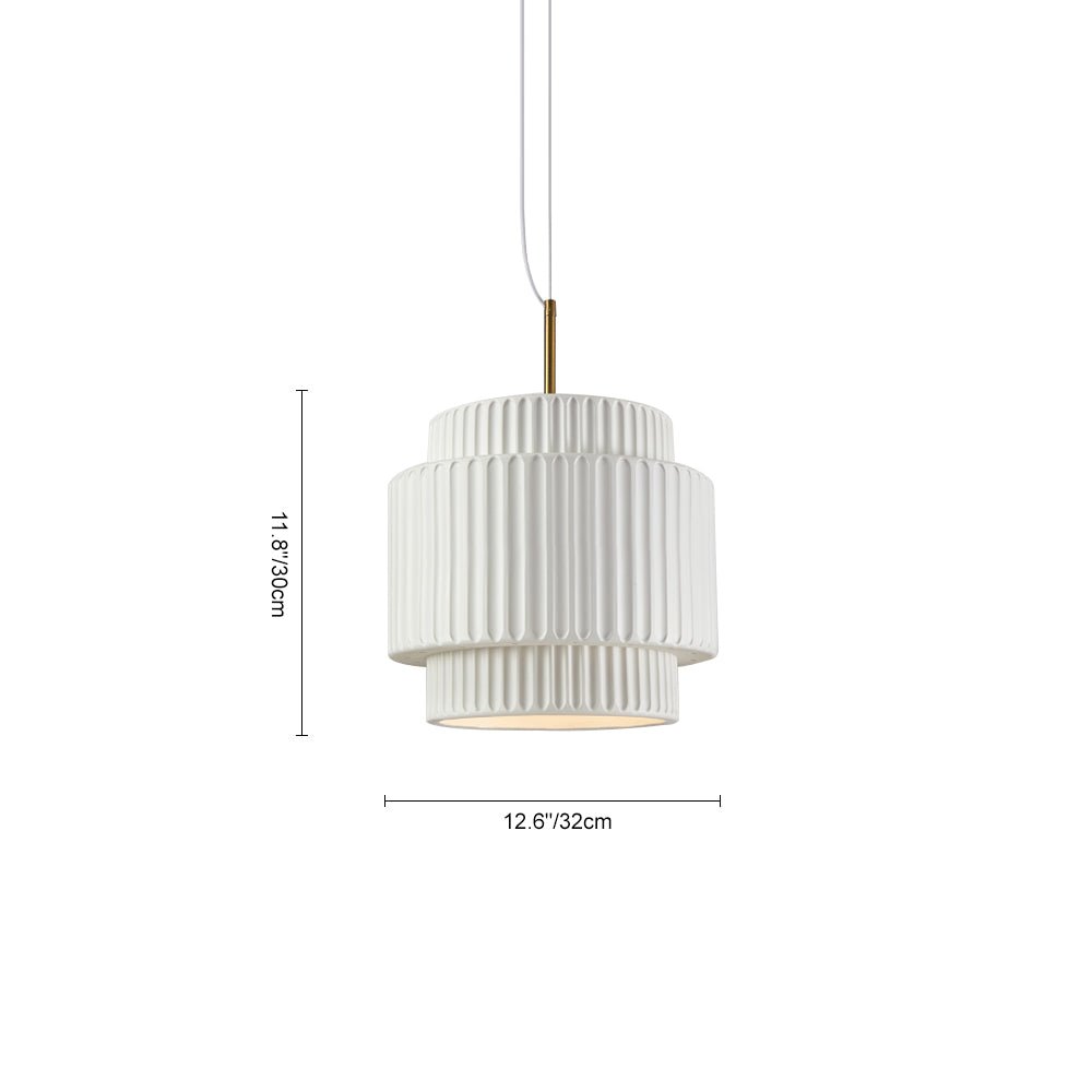 Nordic Cream Style Layer Keramische Hanglamp