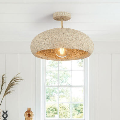 Nordic Stone Style Gespatuleerd Semi Flush Mount