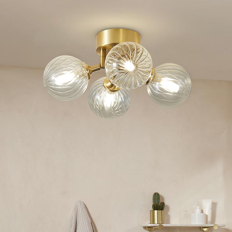 Retro Bubble Twined Arm Flush Mount Plafondlamp