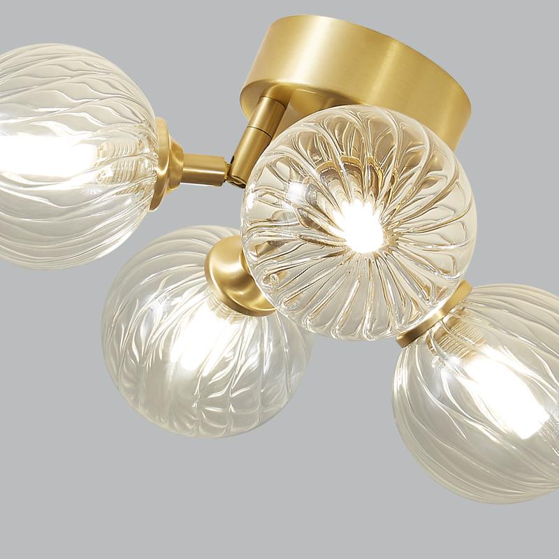 Retro Bubble Twined Arm Flush Mount Plafondlamp