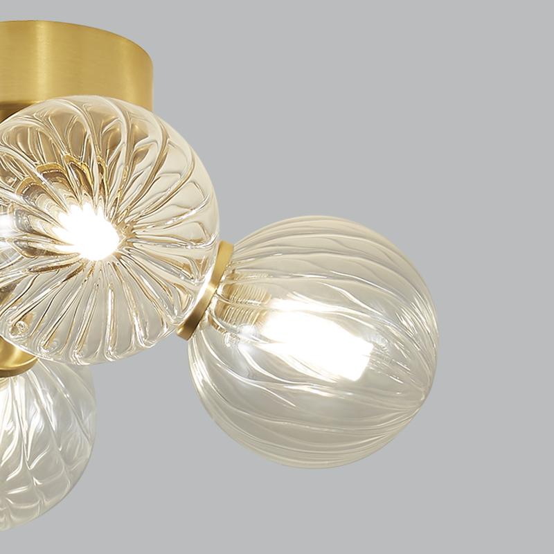 Retro Bubble Twined Arm Flush Mount Plafondlamp