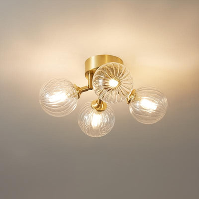 Retro Bubble Twined Arm Flush Mount Plafondlamp