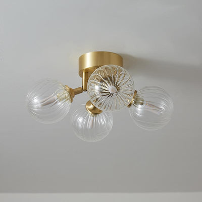 Retro Bubble Twined Arm Flush Mount Plafondlamp