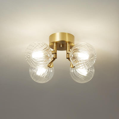 Retro Bubble Twined Arm Flush Mount Plafondlamp