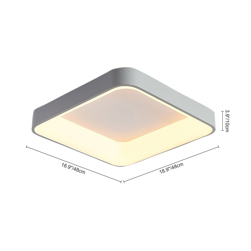 Skandinavische Acryl Decken LED Quadratische Flush Mount