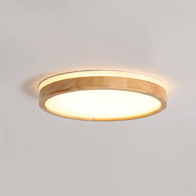 Scandinavische Dimbare Houten LED Plafondlamp