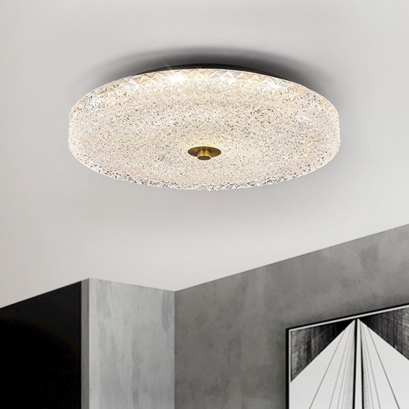 Sparkle Glass LED Flush Mount