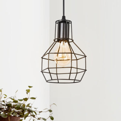 Vintage Cage 1 - Licht Enkel Geometrisch Hanglamp