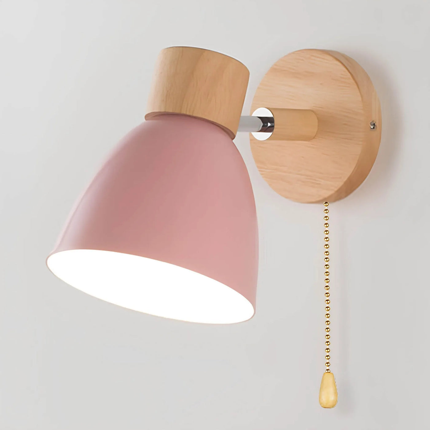 NoordHout - Elegante Scandinavische Houten Wandlamp